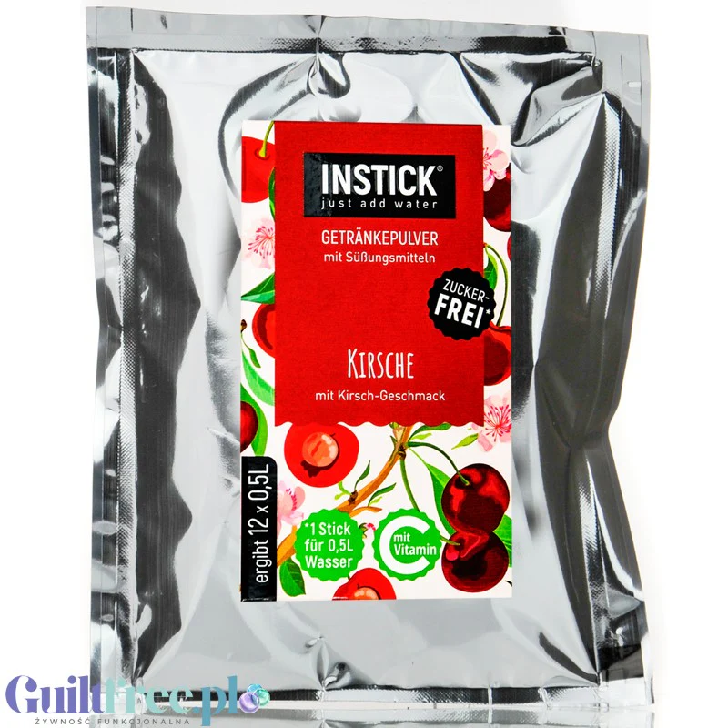 InStick Cherry XXL - koncentrat napoju w proszku bez cukru na 18L, Wiśnia - Image 2