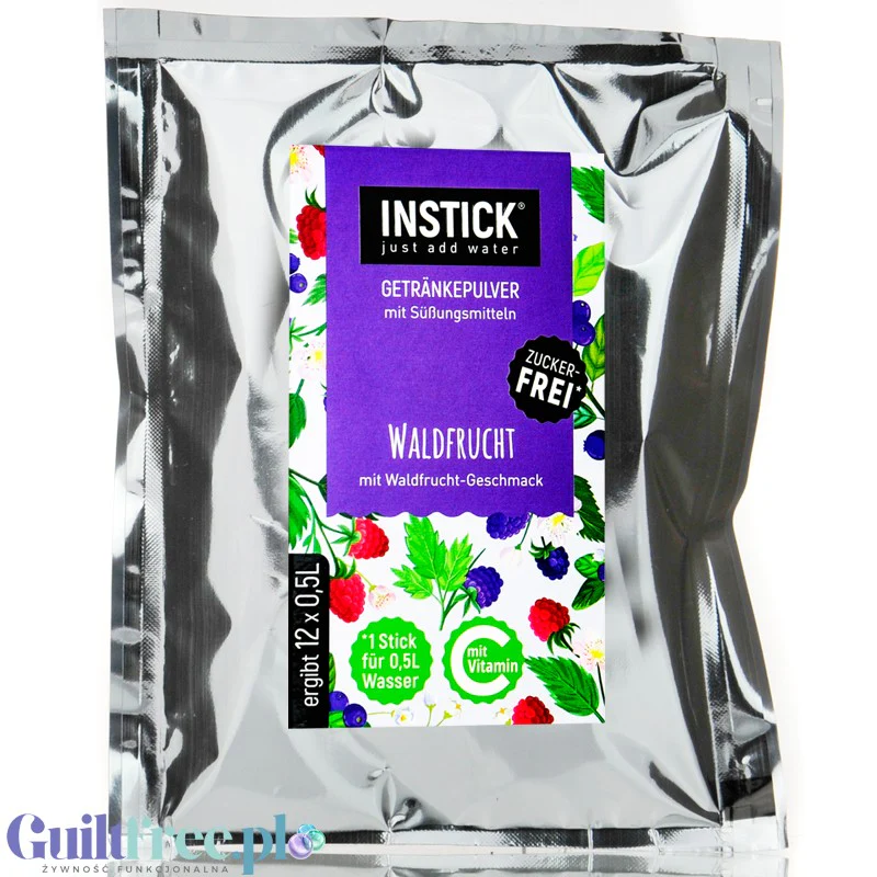 InStick Forest Fruit XXL - koncentrat napoju w proszku bez cukru na 18L, Owoce Leśne