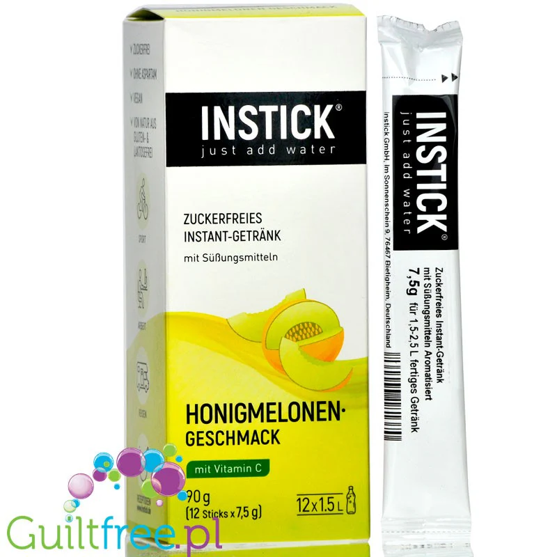 InStick Honeydew Melon - rozpuszczalna saszetka smakowa do napoi bez cukru, Melon Miodowy - Image 2