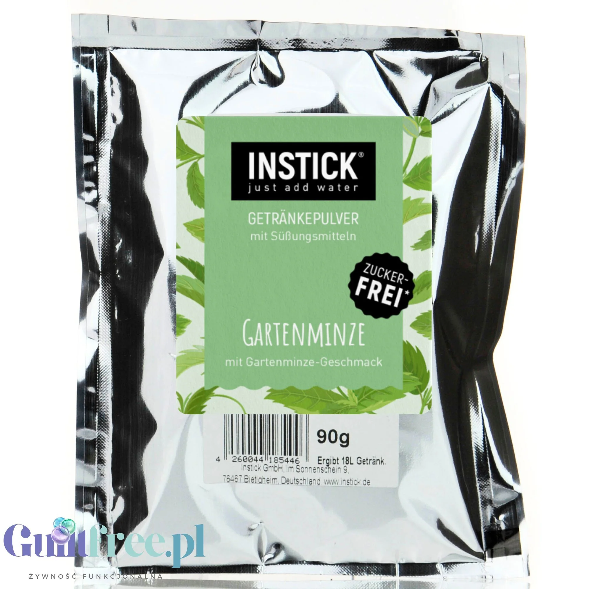 InStick Mint XXL - koncentrat napoju w proszku bez cukru na 18L, Mięta