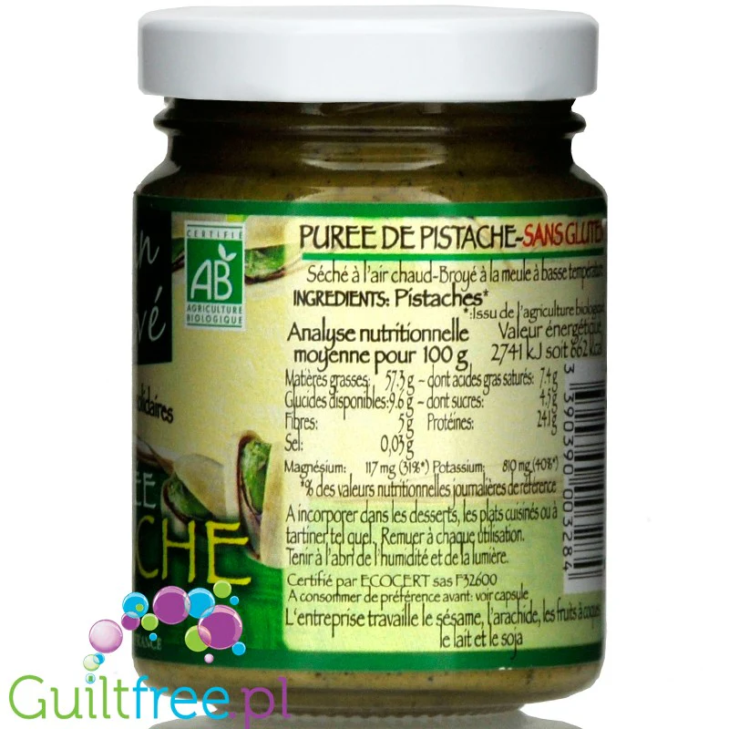 Jean Hervé organiczne masło pistacjowe 100% bez soli i cukru - Image 3