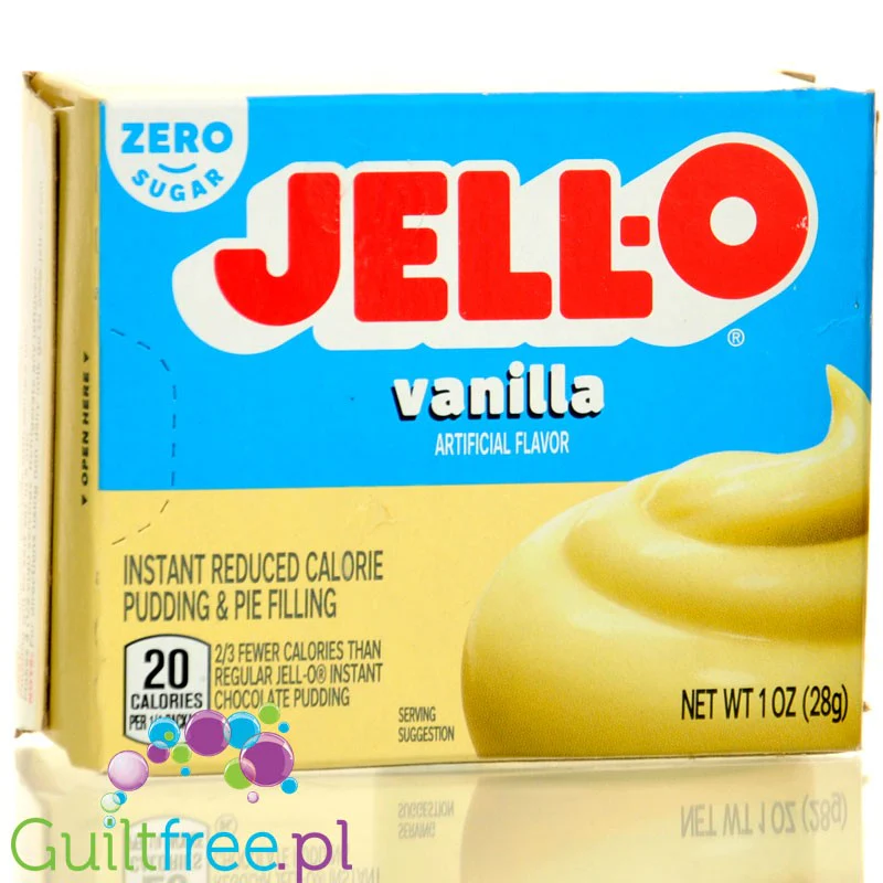 JellO Vanilla Pudding Sugar Free - Budyń bez cukru i tłuszczu instant, smak waniliowy - Image 4