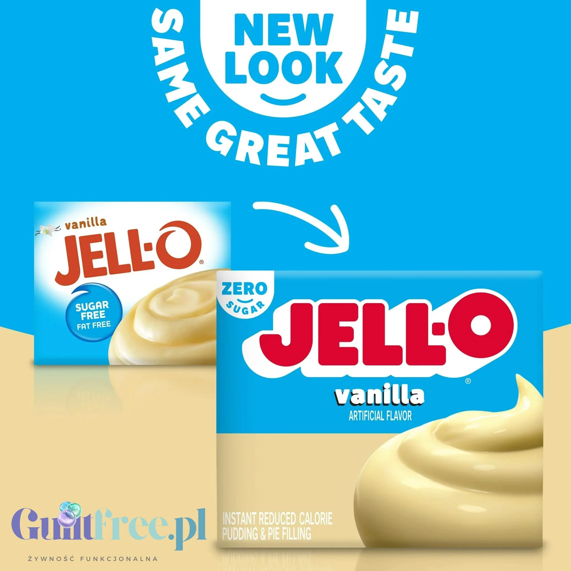 JellO Vanilla Pudding Sugar Free - Budyń bez cukru i tłuszczu instant, smak waniliowy - Image 6