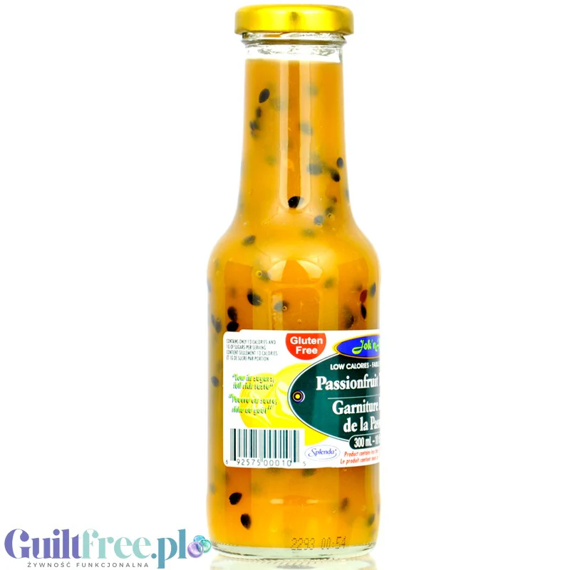 Jok n Al Low Calorie Fruit Topping, Passionfruit - niskokaloryczna polewa z marakują 43kcal, tylko 3% cukru - Image 2