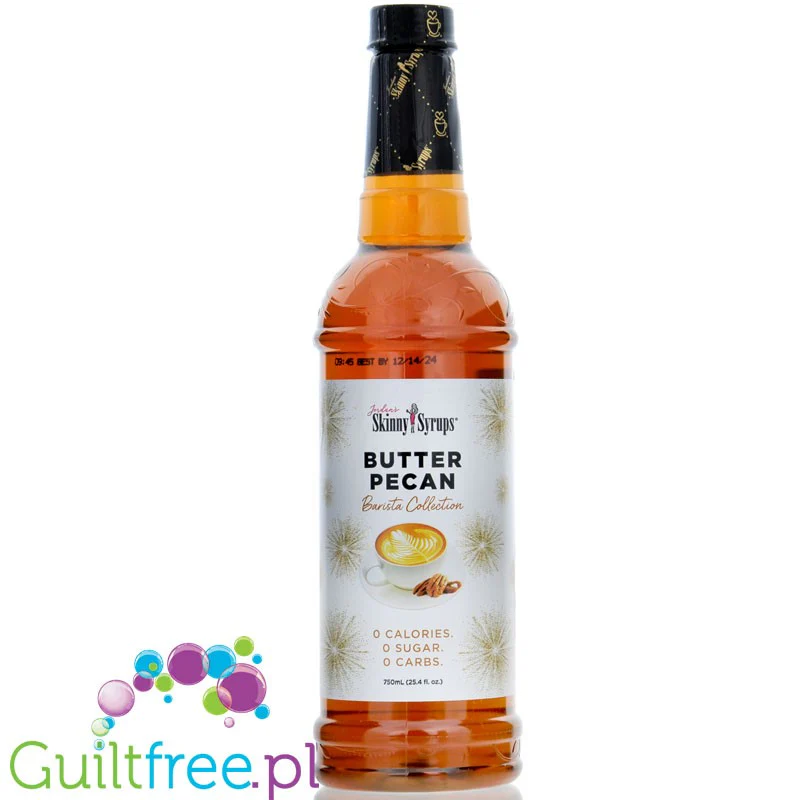 Jordan's Skinny Syrups Barista Butter Pecan - syrop do kawy bez cukru 0kcal, smak Masło Pekanowe