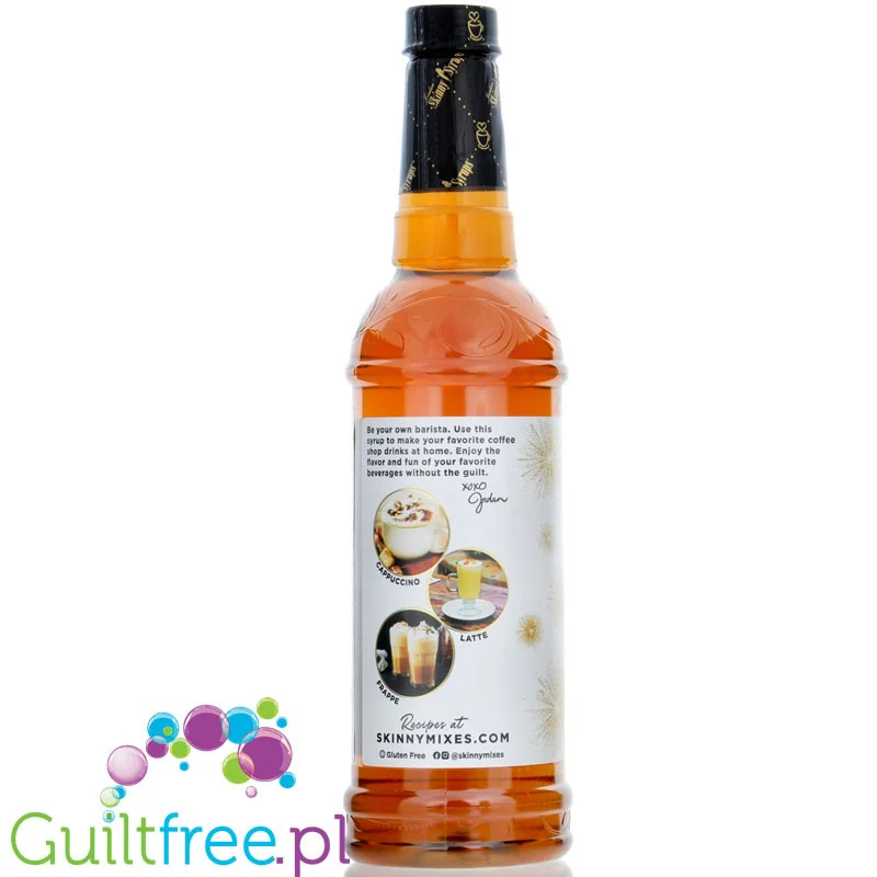 Jordan's Skinny Syrups Barista Butter Pecan - syrop do kawy bez cukru 0kcal, smak Masło Pekanowe - Image 3