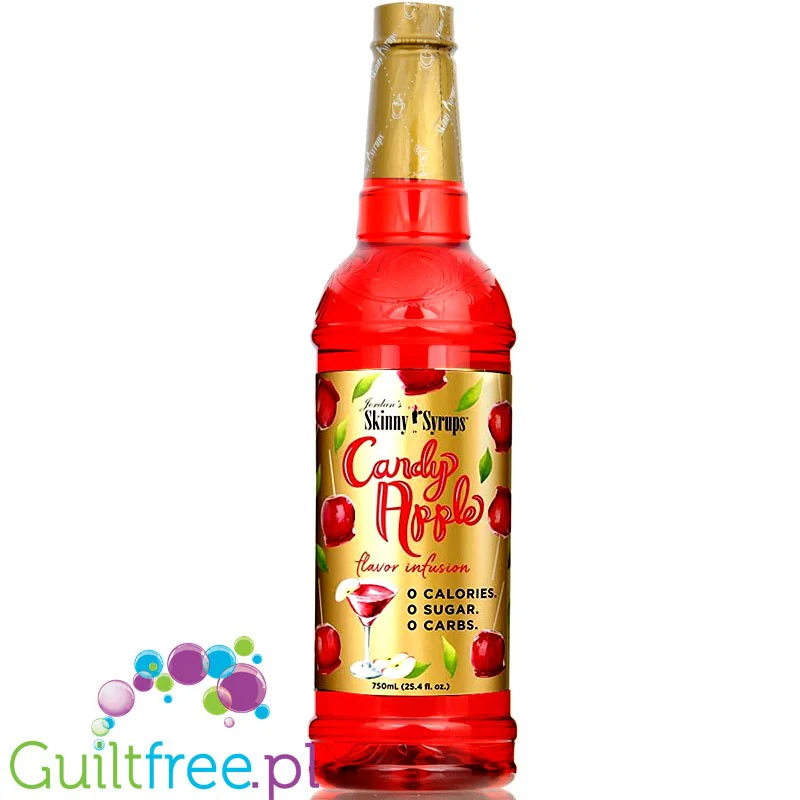 Jordan's Skinny Syrups Candy Apple - syrop do kawy i deserów, bez cukru i kalorii (Karmelizowane Jabłko)