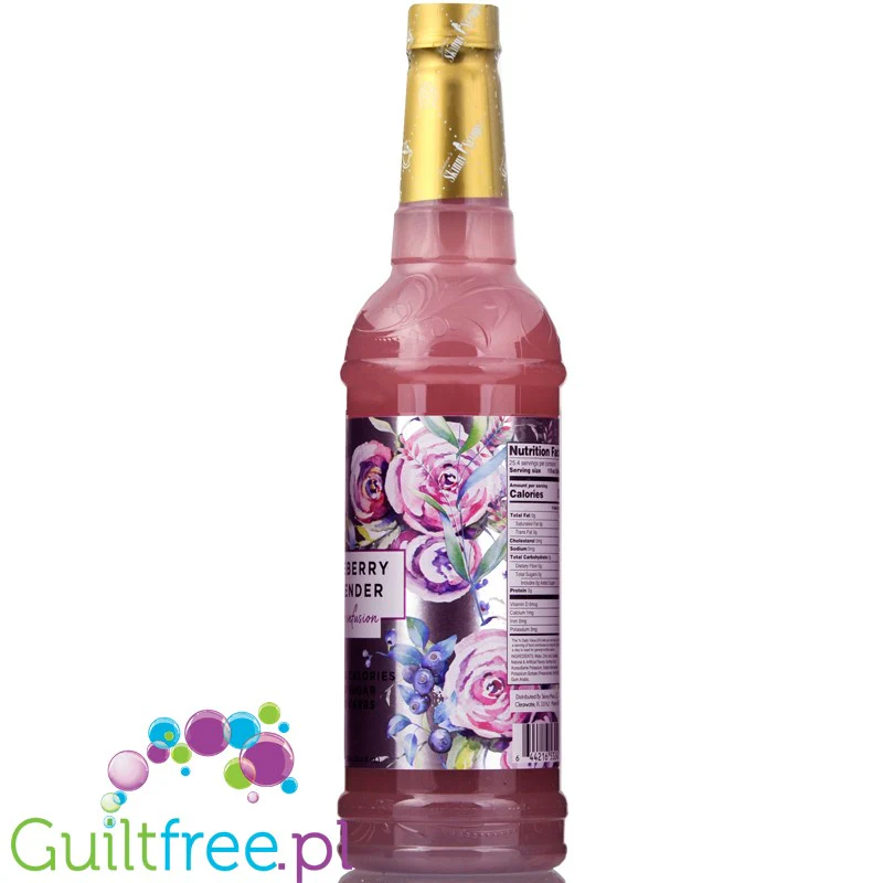 Jordan's Skinny Syrups Flavor Infusion Blueberry Lavender syrop zero kalorii (Jagoda & Lawenda) - Image 3