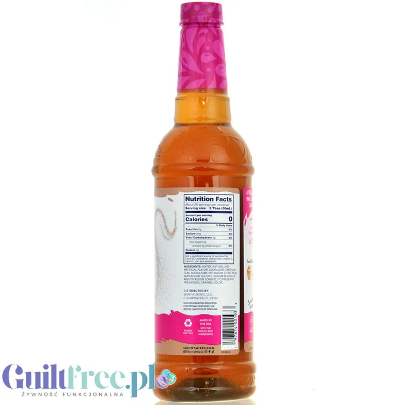 Jordan's Skinny Syrups Iced Cinnamon Roll - syrop zero kalorii do kawy, smak Cynamonowa Drożdżówka z Lukrem - Image 4
