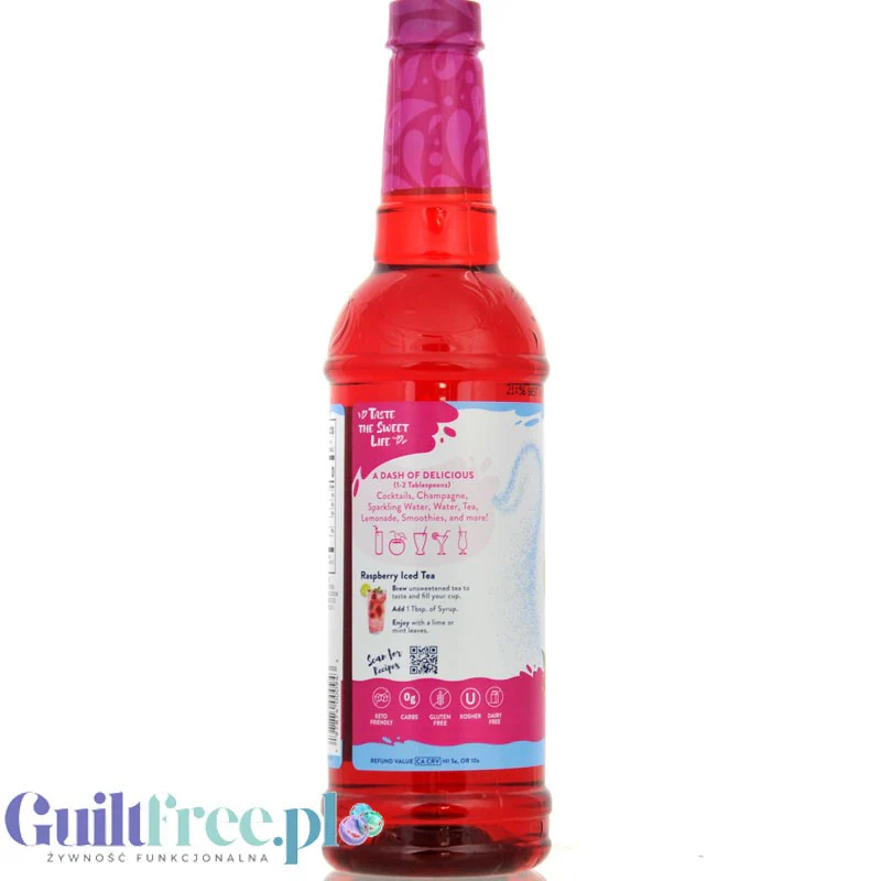 Jordan's Skinny Syrups Raspberry 0kcal - syrop do herbaty, Malina - Image 5