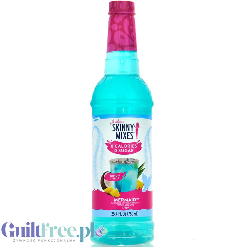Jordan's Skinny Syrups Mermaid - syrop zero kalorii (smak Ananasowo-Kokosowy)