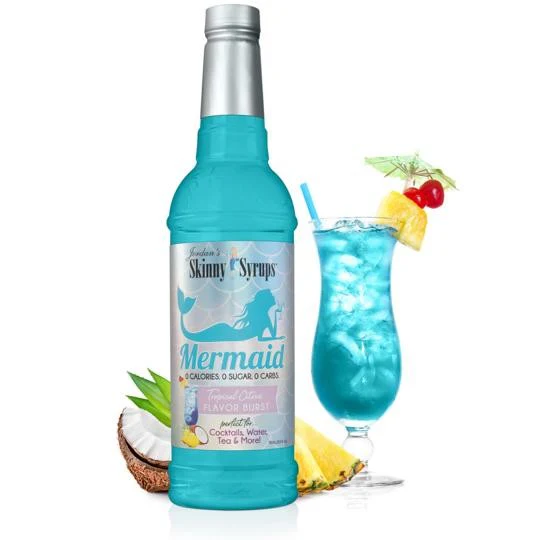 Jordan's Skinny Syrups Mermaid - syrop zero kalorii (smak Ananasowo-Kokosowy) - Image 2