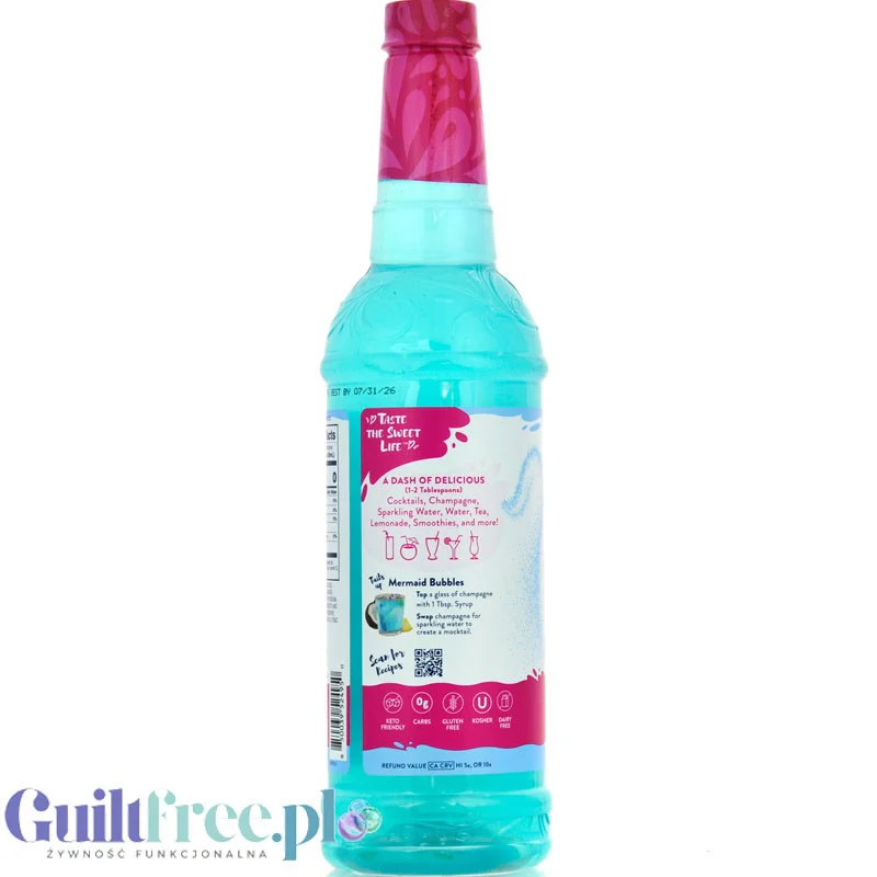 Jordan's Skinny Syrups Mermaid - syrop zero kalorii (smak Ananasowo-Kokosowy) - Image 3