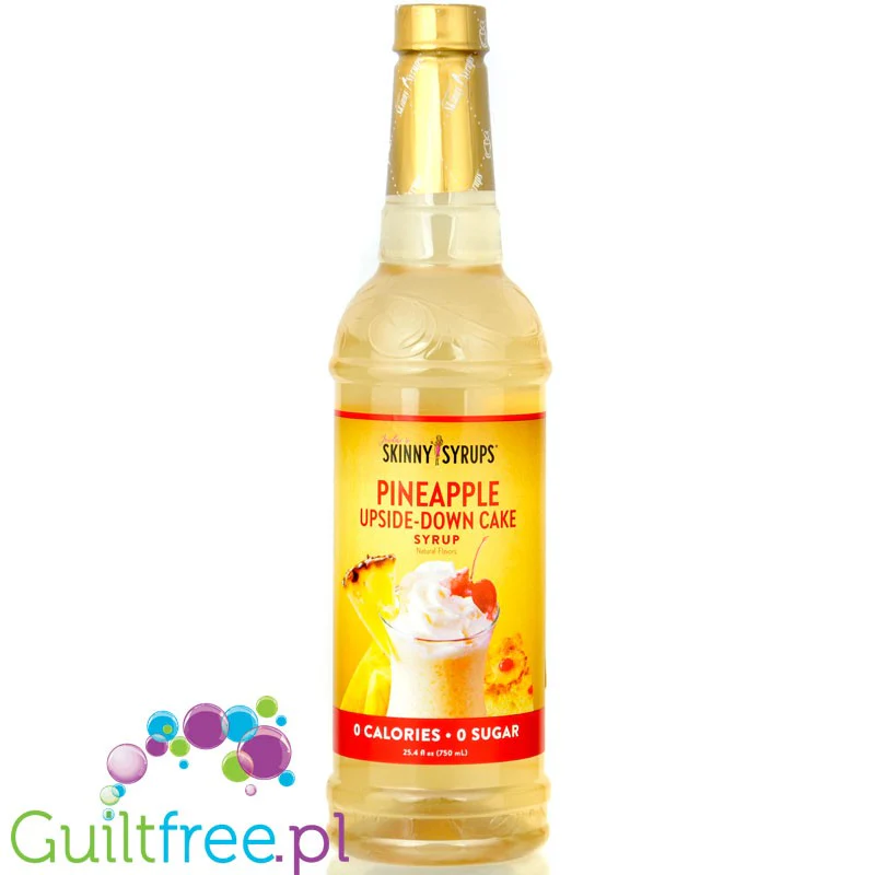 Jordan's Skinny Syrups Pineapple Upside - Down Cake - syrop zero kcal bez cukru o smaku ciasta ananasowego