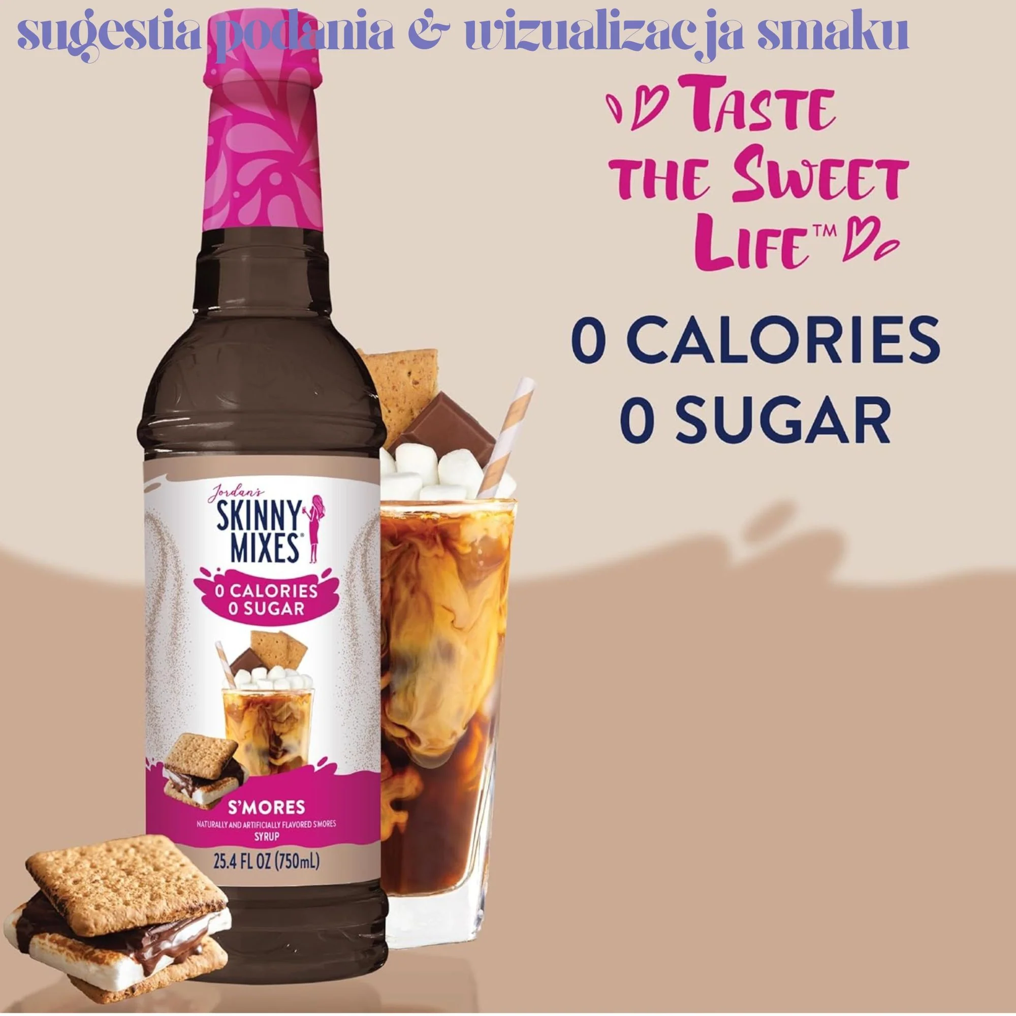 Jordan's Skinny Syrups S'mores - syrop zero kalorii do kawy o smaku pieczonych pianek marshmallow - Image 6