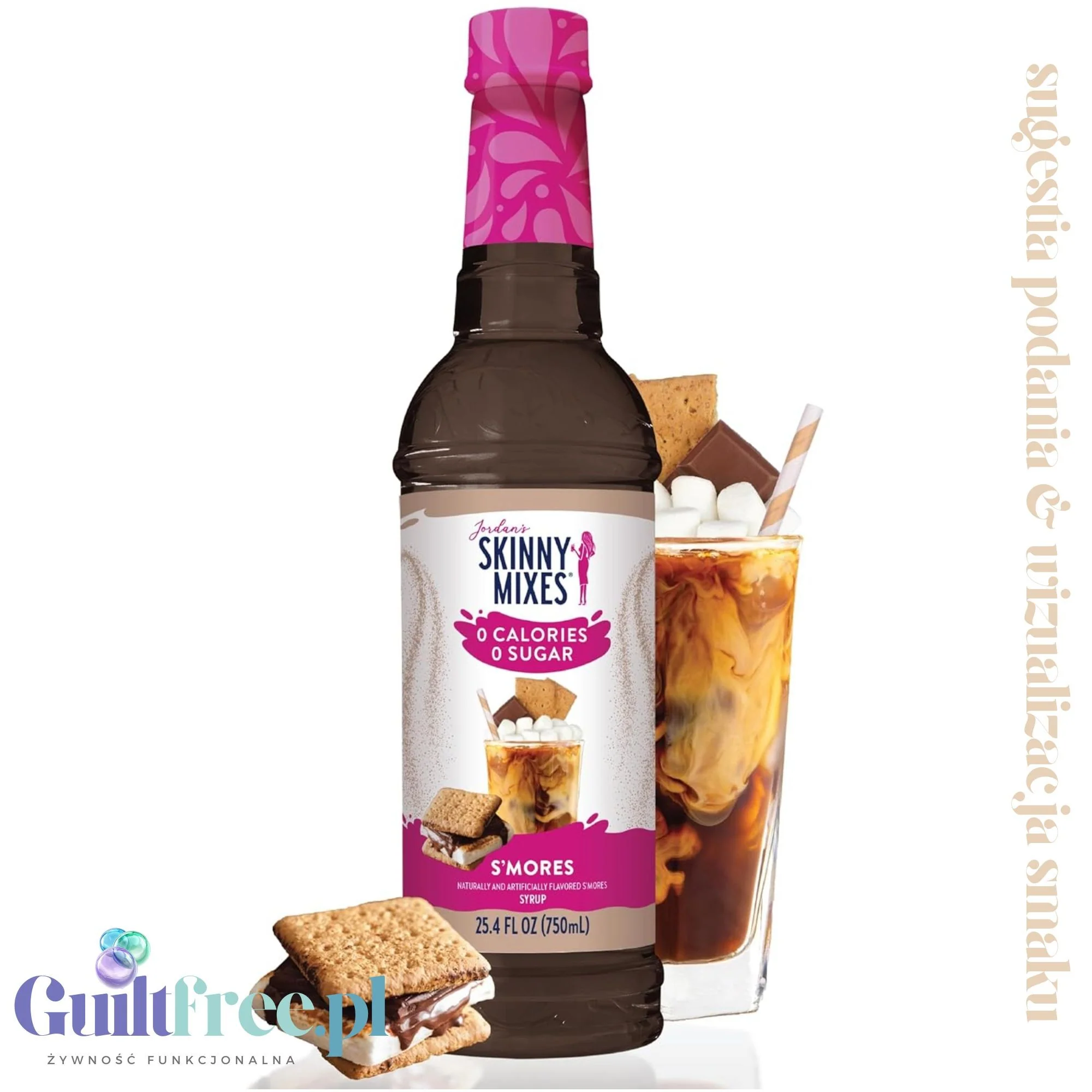 Jordan's Skinny Syrups S'mores - syrop zero kalorii do kawy o smaku pieczonych pianek marshmallow - Image 7