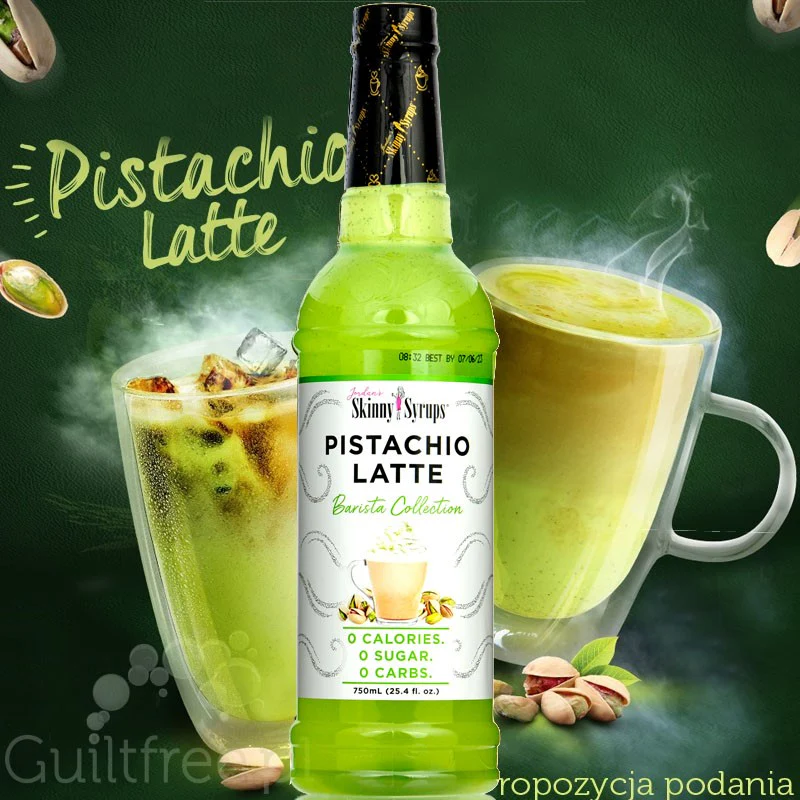 Jordan's Skinny Syrups Pistachio Latte - syrop bez cukru do kawy (Pistacjowe Latte) - Image 4