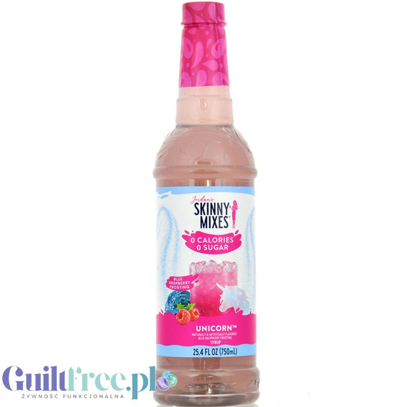 Jordan's Skinny Syrups Unicorn - syrop bez cukru i bez kalorii (smak Jednorożca)