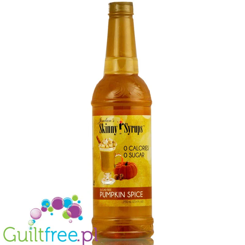Jordan's Skinny Syrups Pumpkin Spice 750ml - syrop zero kalorii, jesienna edycja limitowana - Image 2