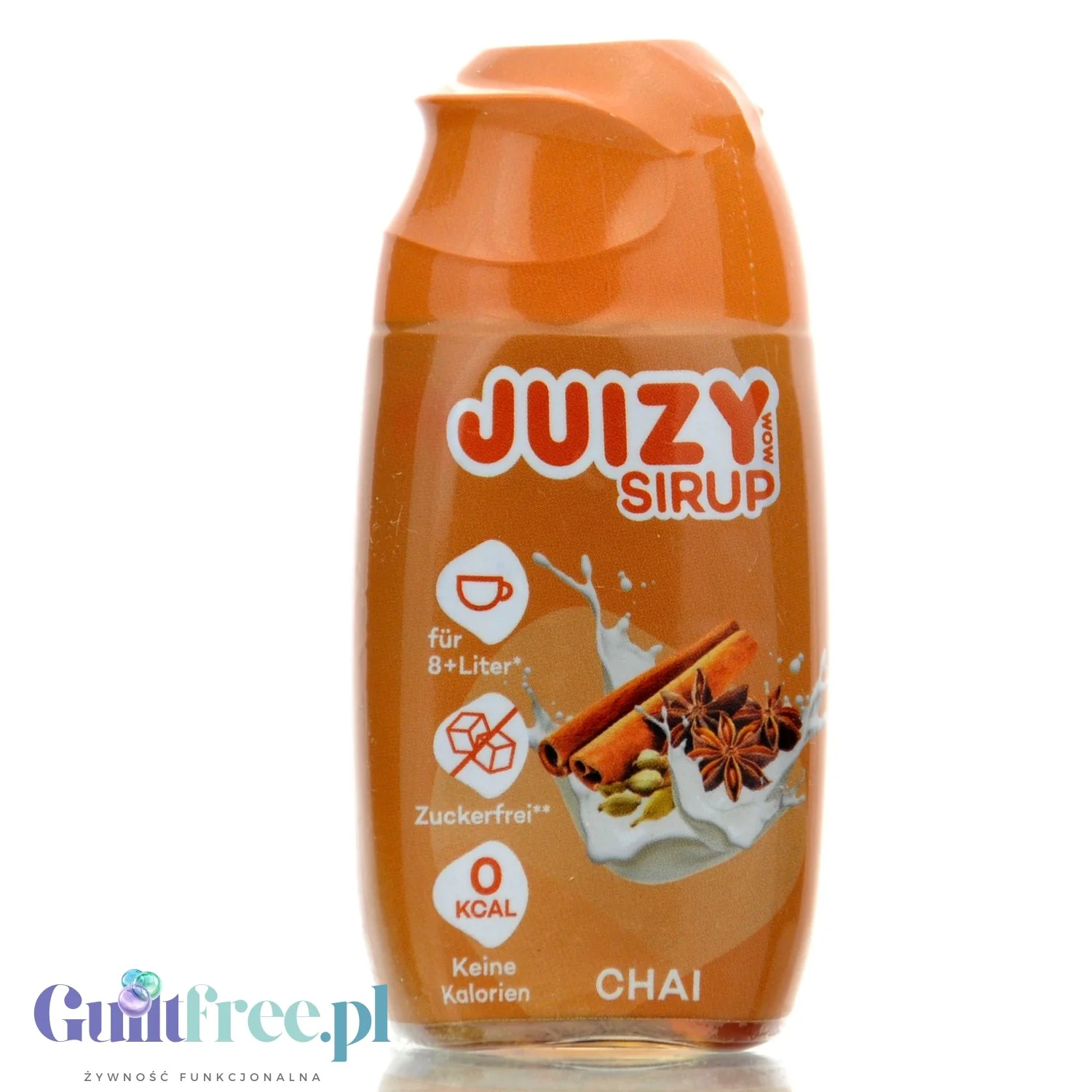 Juizy Sirup Chai na 8L - skoncentrowany syrop do kawy i deserów bez cukru i kalorii, Kawa Korzenna