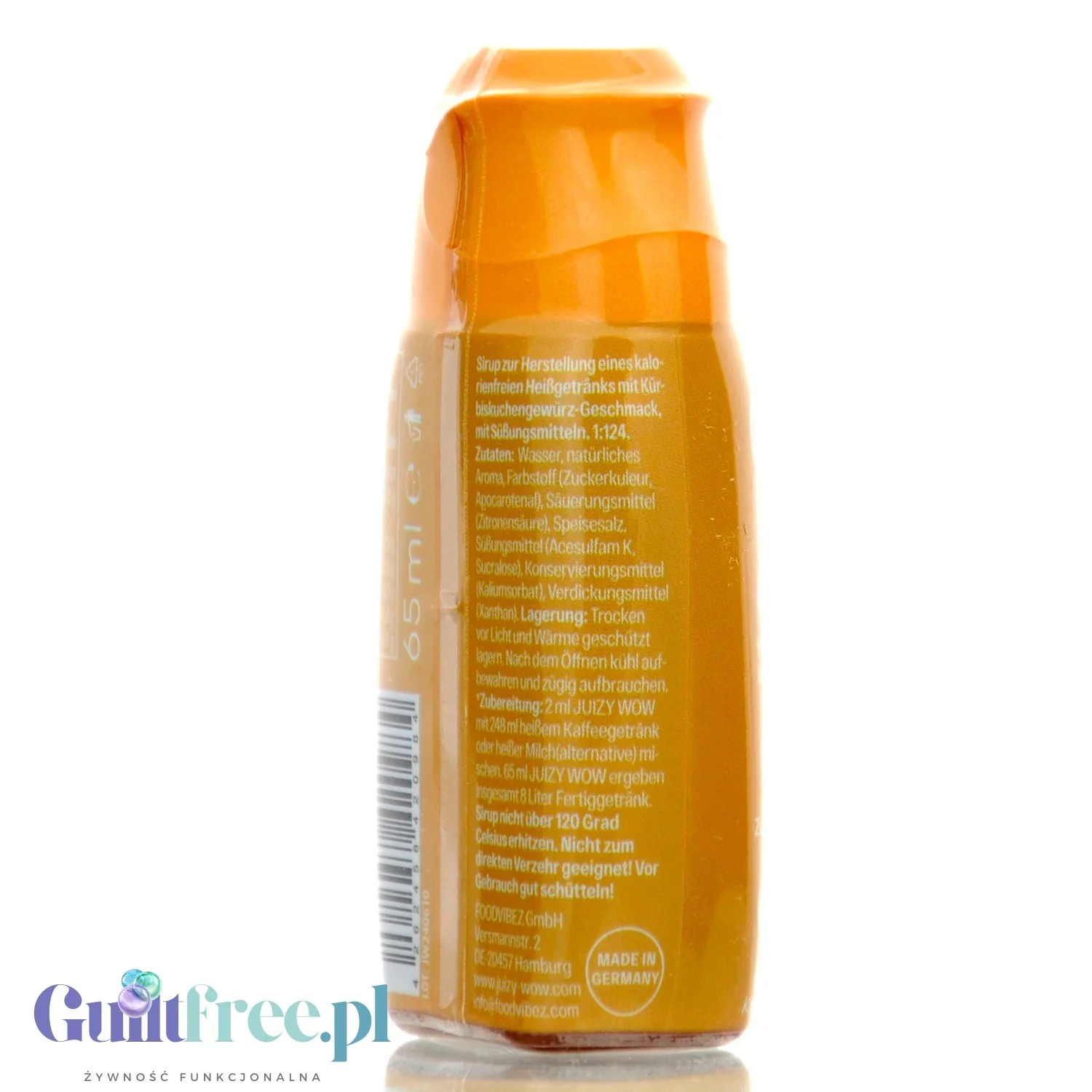 Juizy Sirup Pumpkin Spice na 8L - skoncentrowany syrop do kawy i deserów bez cukru i kalorii - Image 2