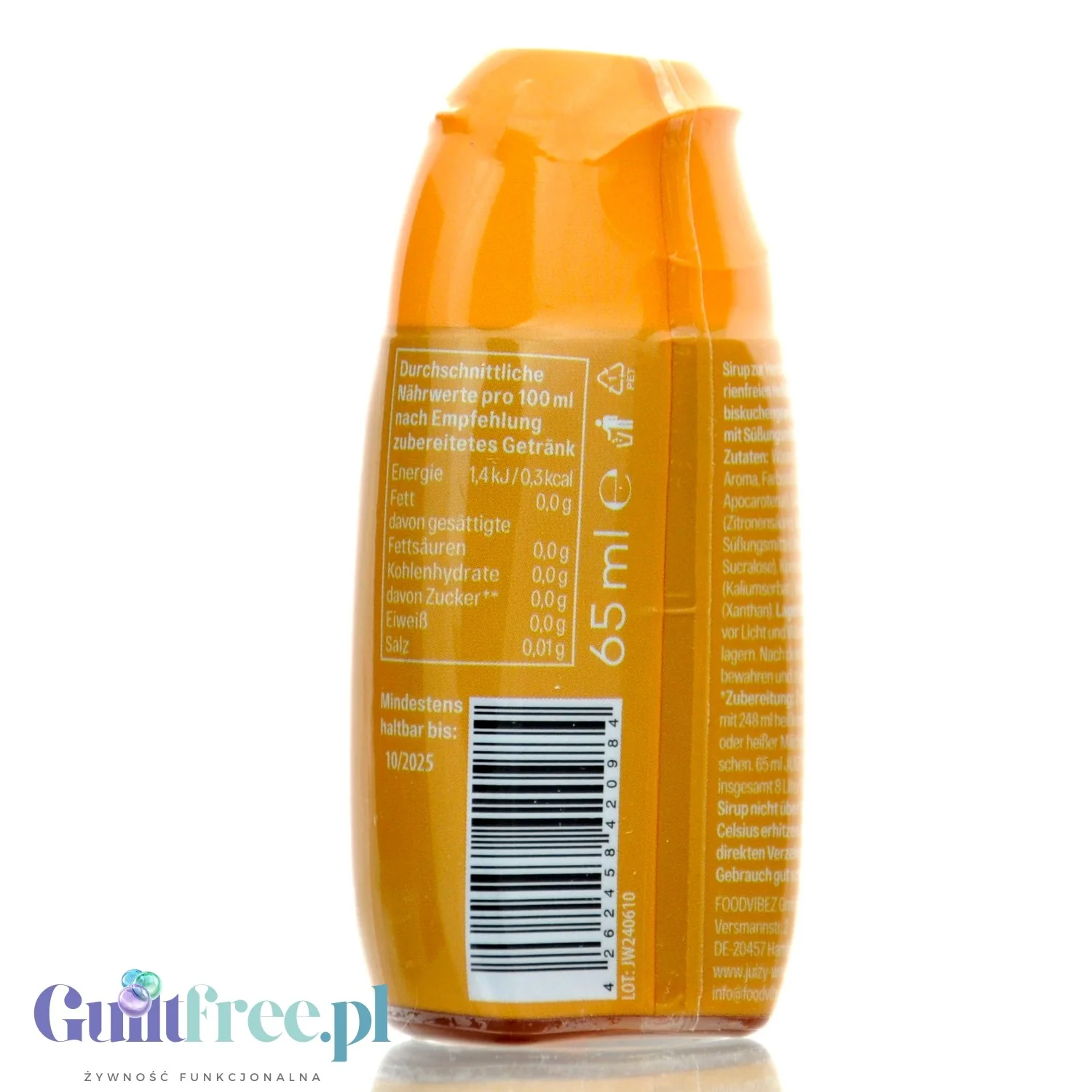 Juizy Sirup Pumpkin Spice na 8L - skoncentrowany syrop do kawy i deserów bez cukru i kalorii - Image 3