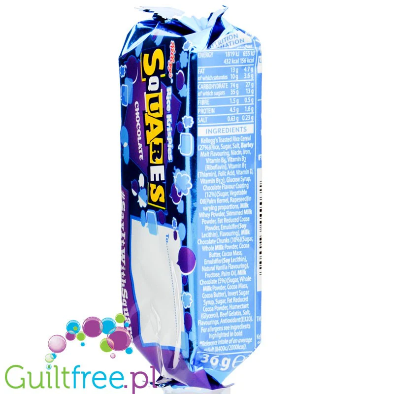 Kellogg's Rice Krispies Squares Delightfully Chocolatey - lekki batonik 156kcal - Image 2