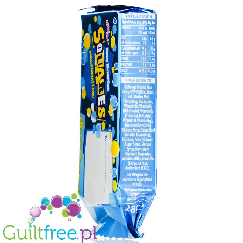 Kellogg's Rice Krispies Squares Marshmallow - lekki batonik 119kcal - Image 2