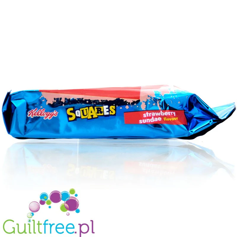 Kellogg's Rice Krispies Squares Strawberry Sundae - lekki batonik ryżowy 119kcal o smaku lodów truskawkowych - Image 2