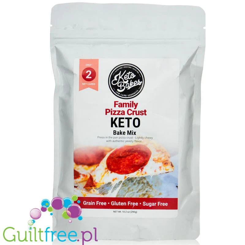 Keto Bakes Family Pizza Crust - mix do wypieku keto pizzy, duża blacha