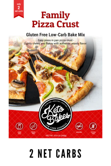Keto Bakes Family Pizza Crust - mix do wypieku keto pizzy, duża blacha - Image 2