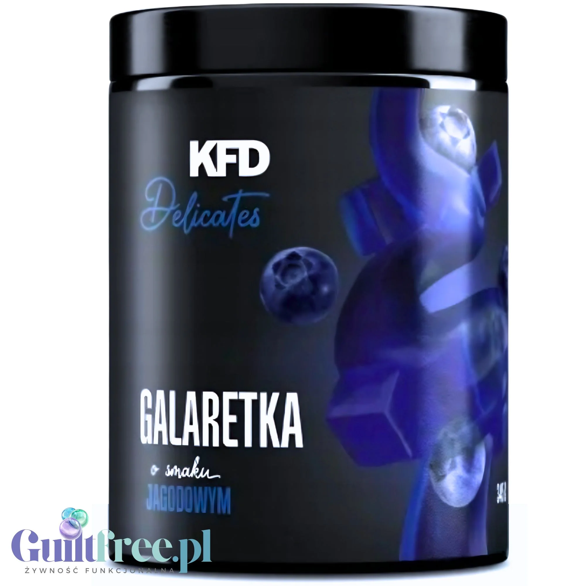 KFD Dietetyczna Galaretka Jagodowa, 50 porcji x 18kcal