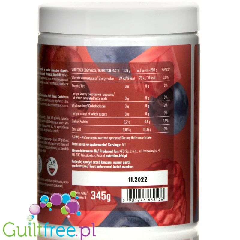 KFD Dietetyczna Galaretka Owoce Skandynawskie, 50 porcji x 18kcal - Image 3