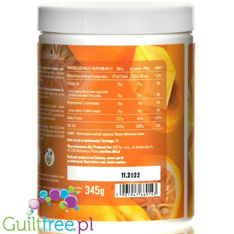 KFD Dietetyczna Galaretka Yuzu, 50 porcji x 18kcal - Image 3