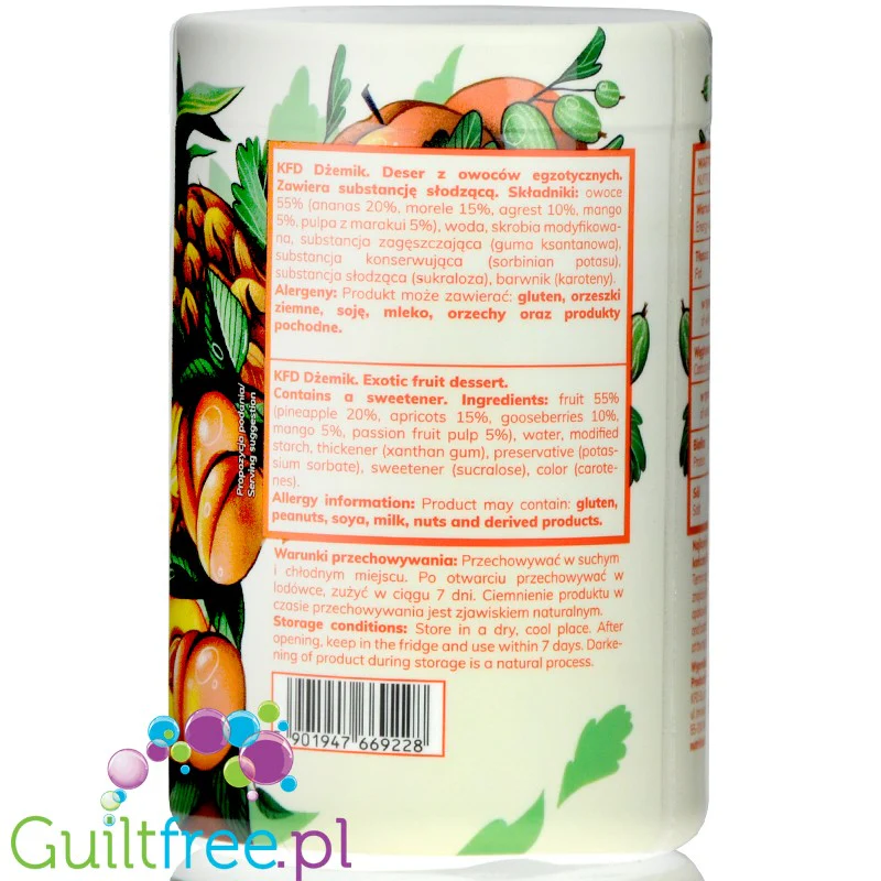KFD Dżemik niskokaloryczny, Owoce Egzotyczne 1KG, 42kcal - Image 4