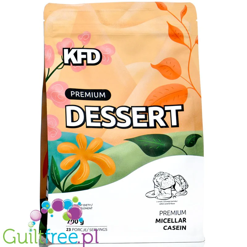 KFD Premium Protein Dessert Casein Caramel & Milk - kazeina o smaku karmelu z mlekiem, gęste biako