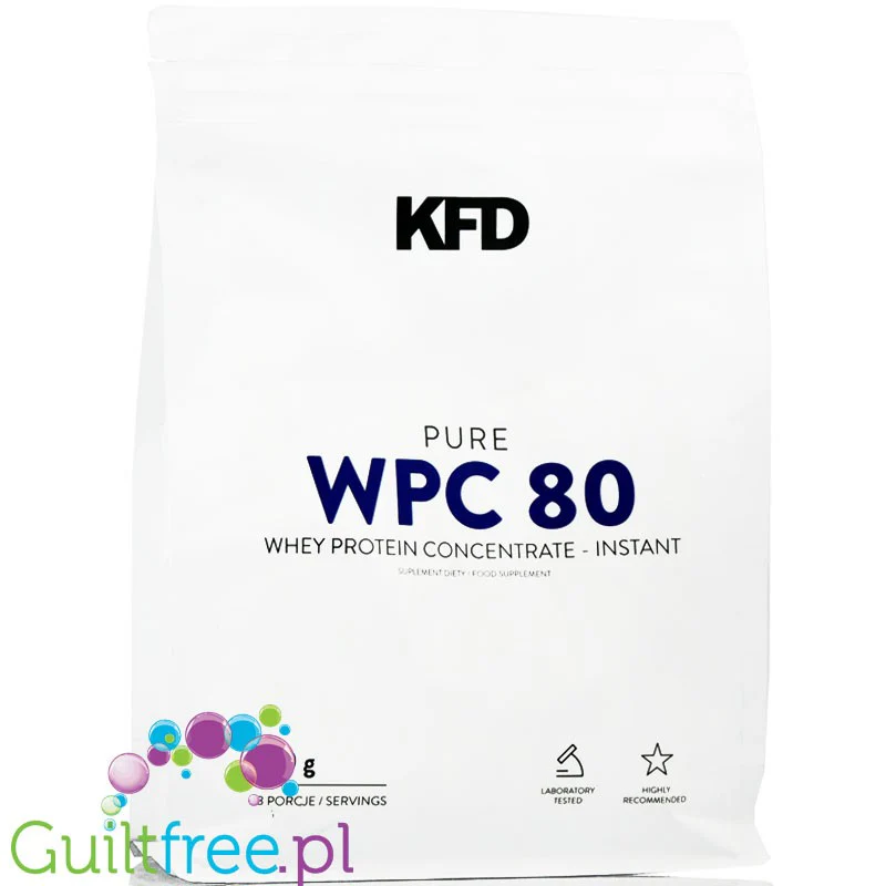 KFD pure WPC 82 0,7kg, naturalne bezsmakowe białko serwatkowe - Image 3