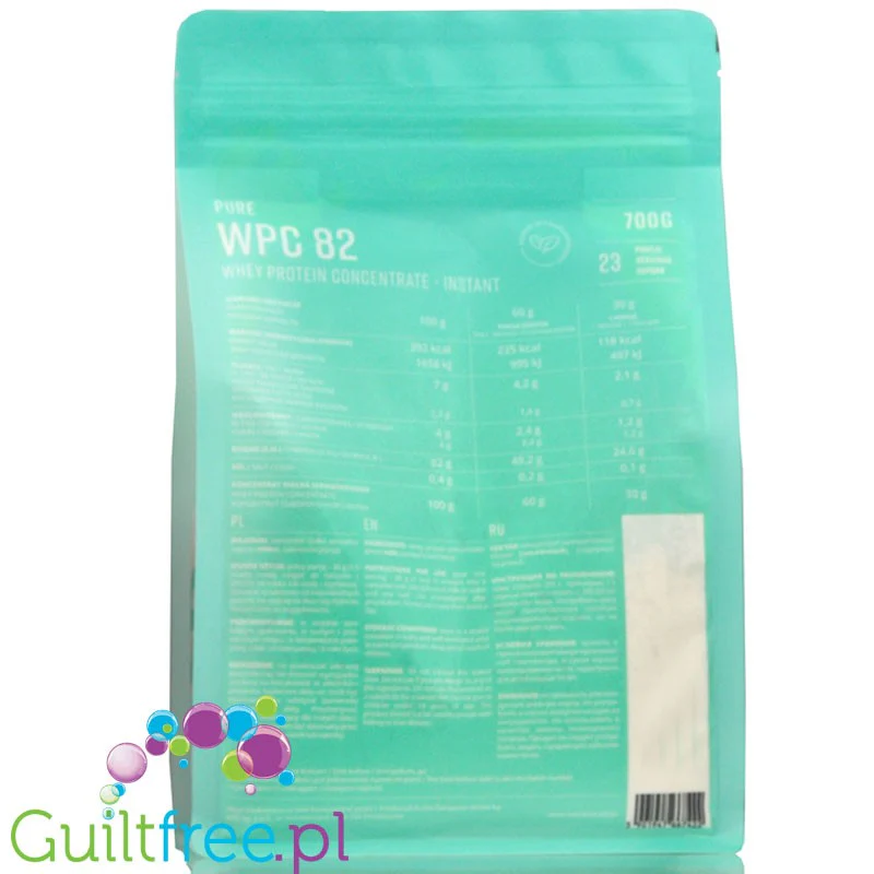 KFD pure WPC 82 0,7kg, naturalne bezsmakowe białko serwatkowe - Image 4