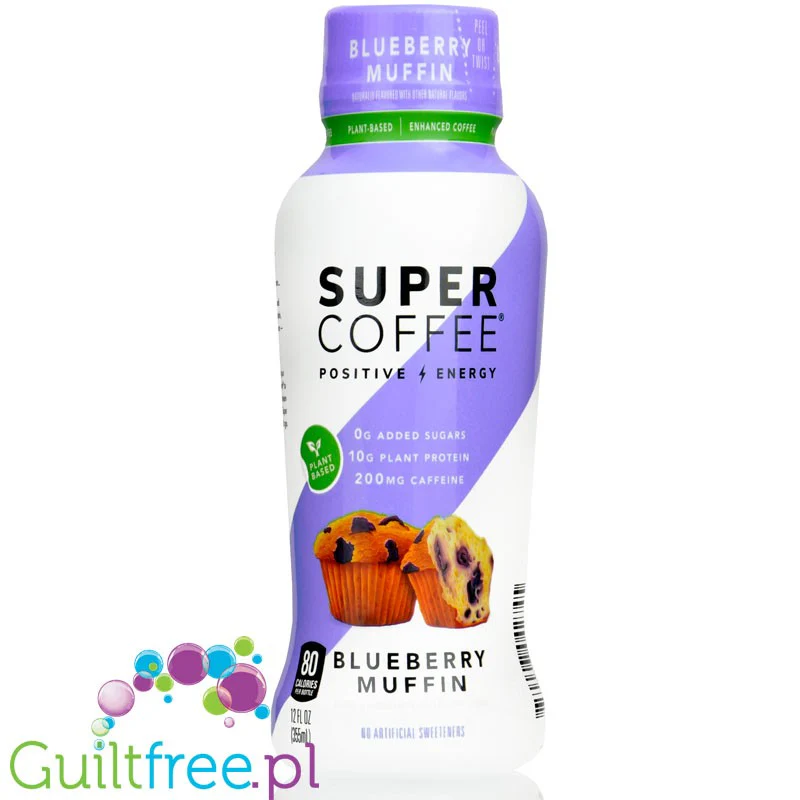 Kitu Super Coffee Blueberry Muffin, Keto kawa z MCT & 10g białka, bez cukru
