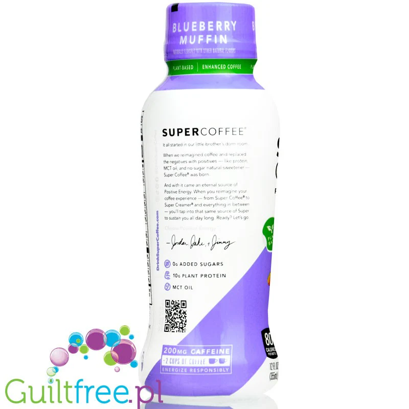Kitu Super Coffee Blueberry Muffin, Keto kawa z MCT & 10g białka, bez cukru - Image 2