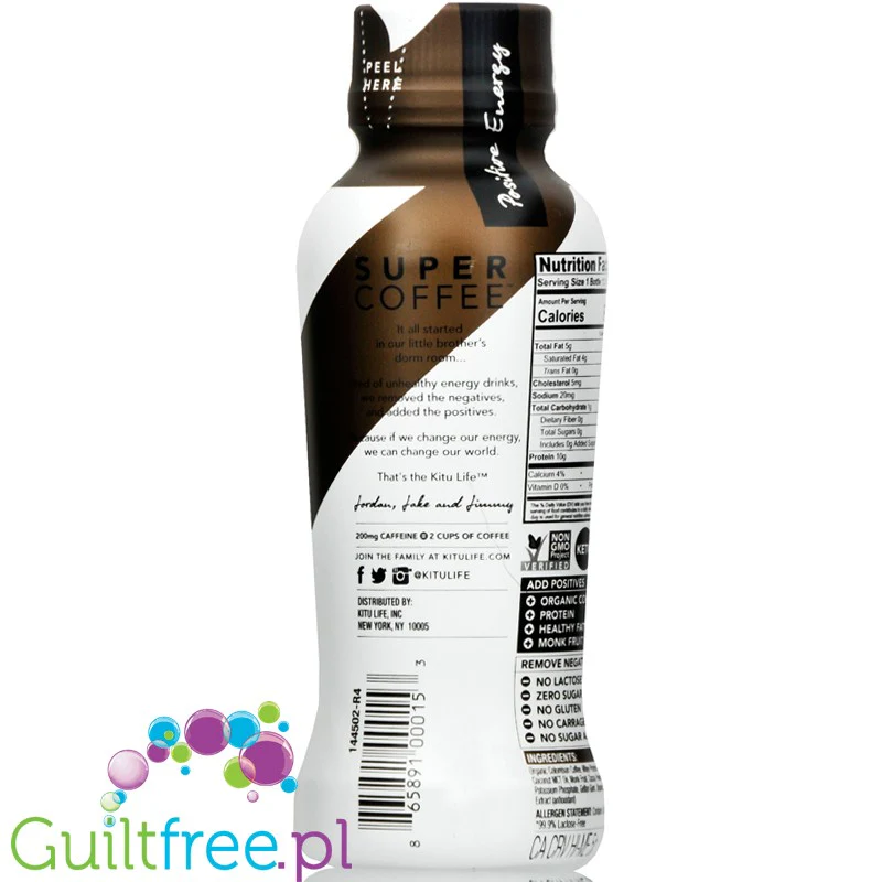 Kitu Super Coffee Mocha, Keto kawa z MCT & 10g białka, bez cukru - Image 3