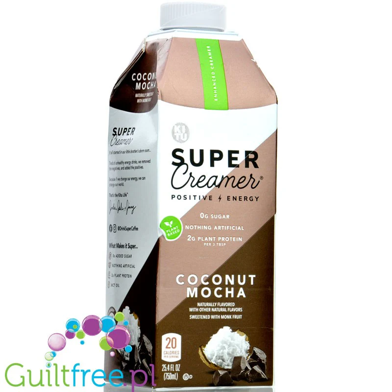 Kitu Super Creamer Plant, Coconut Mocha - wegański keto zabielacz do kawy z MCT, bez cukru