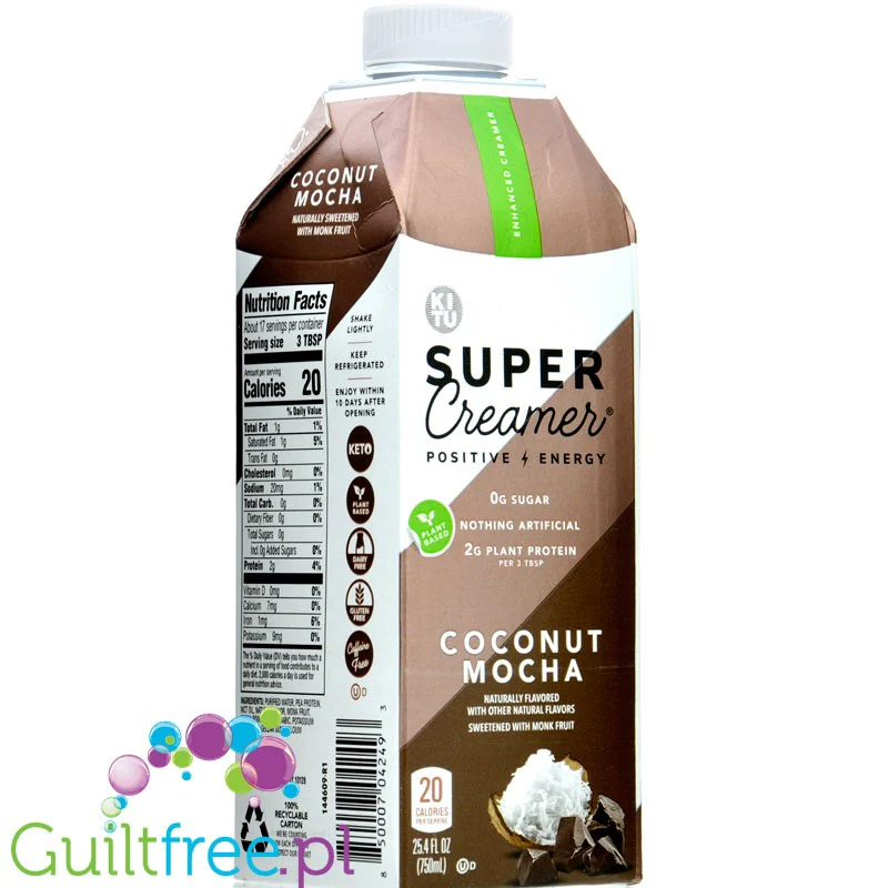 Kitu Super Creamer Plant, Coconut Mocha - wegański keto zabielacz do kawy z MCT, bez cukru - Image 3