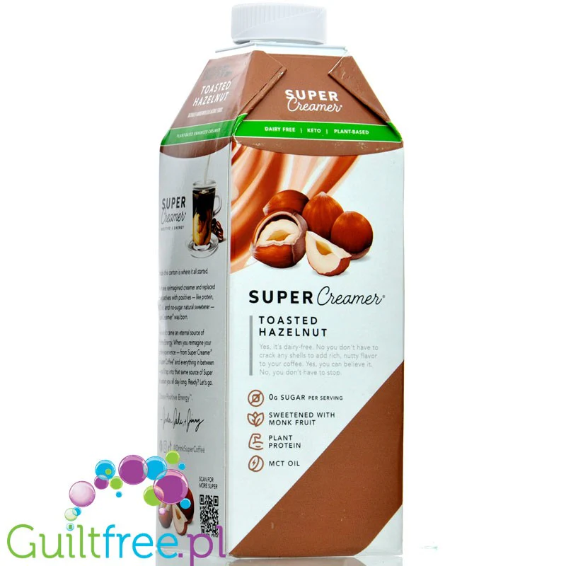 Kitu Super Creamer Plant, Toasted Hazelnut - wegański keto zabielacz do kawy z MCT, bez cukru - Image 4