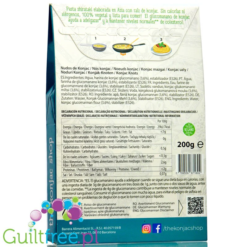 Konjac Shop Nudos de Konjac (Węzełki) - makaron noodle konjak shirataki  10kcal - Image 2
