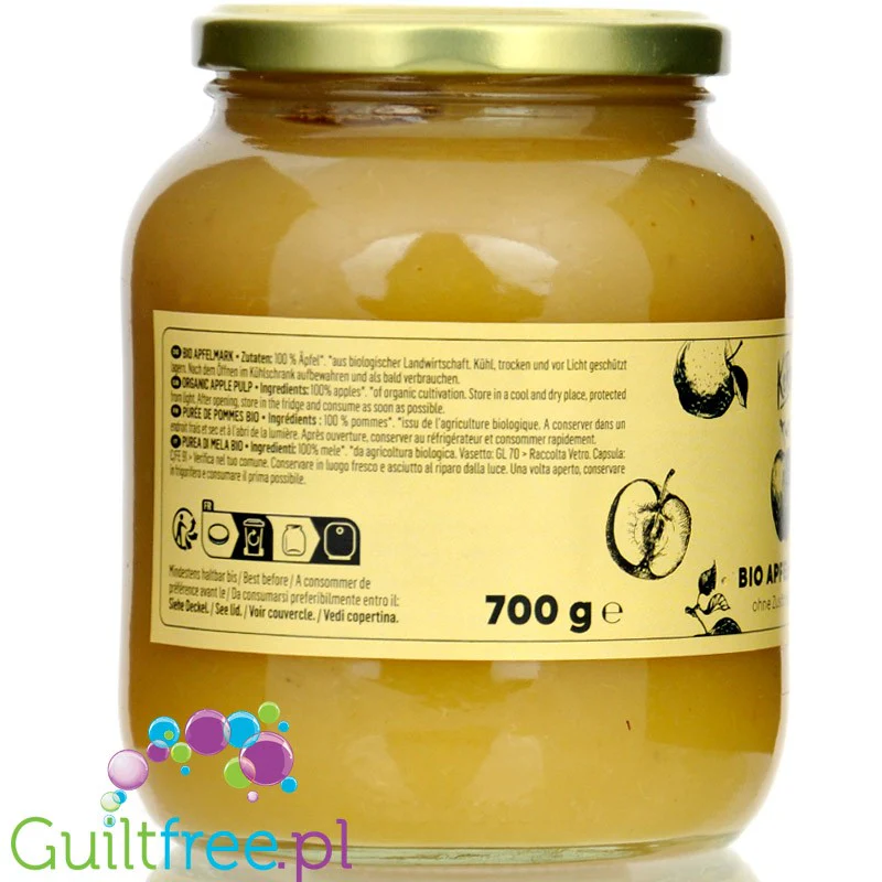 KoRo Bio Apfelmark 700g - organiczny mus jabłkowy 100% bez dodatku cukru - Image 2