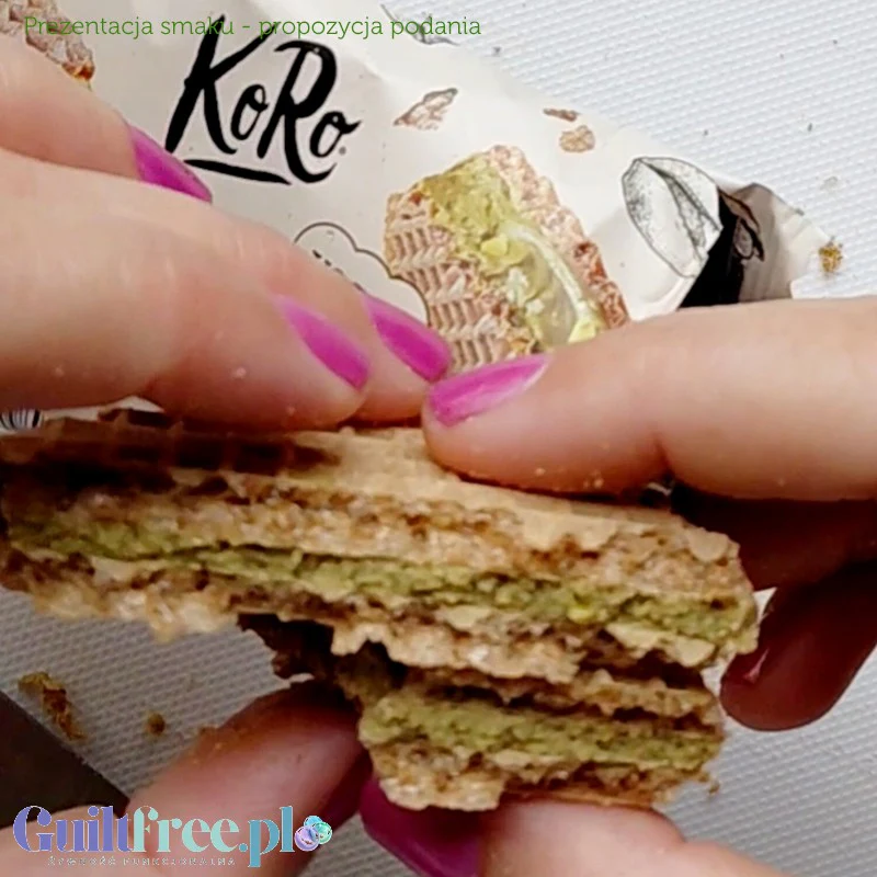 KoRo Bio Pistazienschnitte mit Pistaziencreme - bio wafelek z kremem pistacjowym 45% pistacji! - Image 11