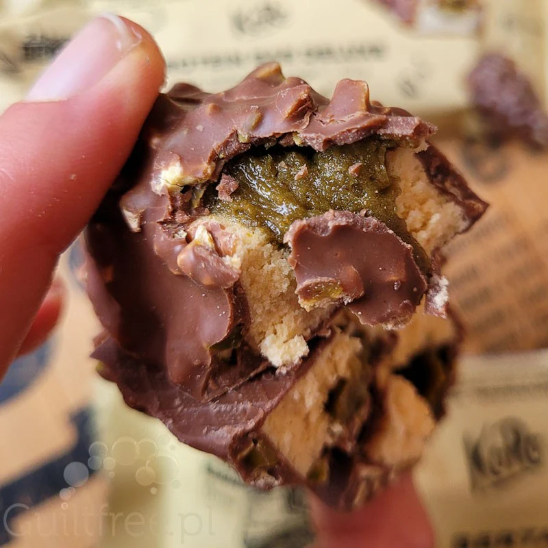 KoRo Protein Bar Deluxe Pistachio Butter - wyrafinowany baton proteinowy z masłem pistacjowym