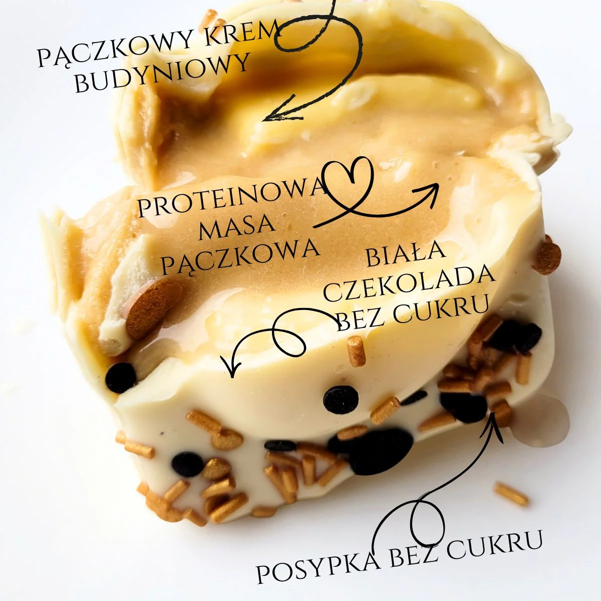 KoxBar Pączek Glamour KONIEC SEZONU - rzemieślniczy baton proteinowy Pączkowo-Pączkowy - Image 4
