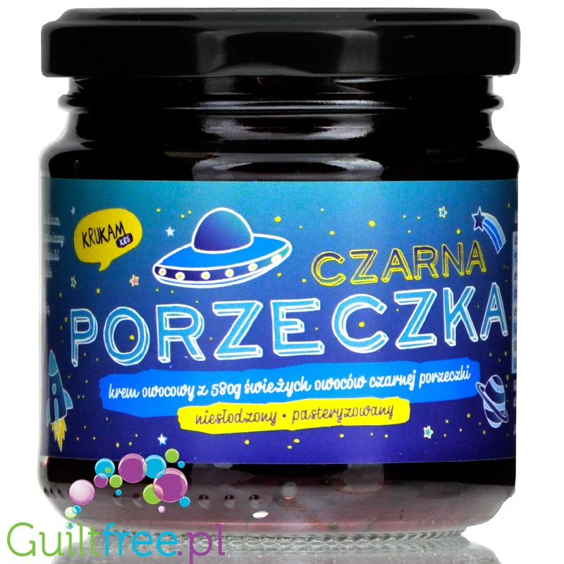 Krukam Czarna Porzeczka - krem owocowy 100% bez dodatku cukru